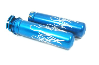 Blue Billet Grips